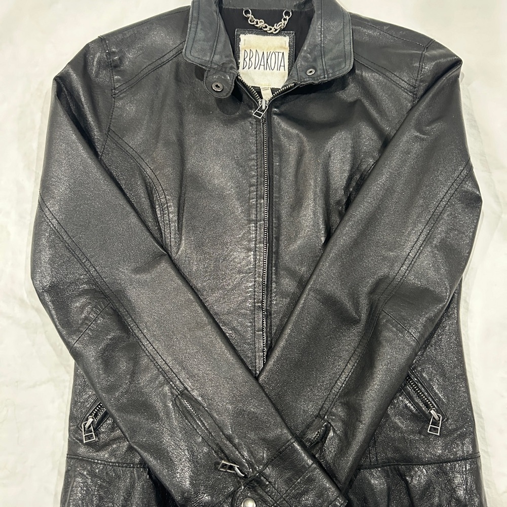 Leather BB Dakota women’s jacket, size medium